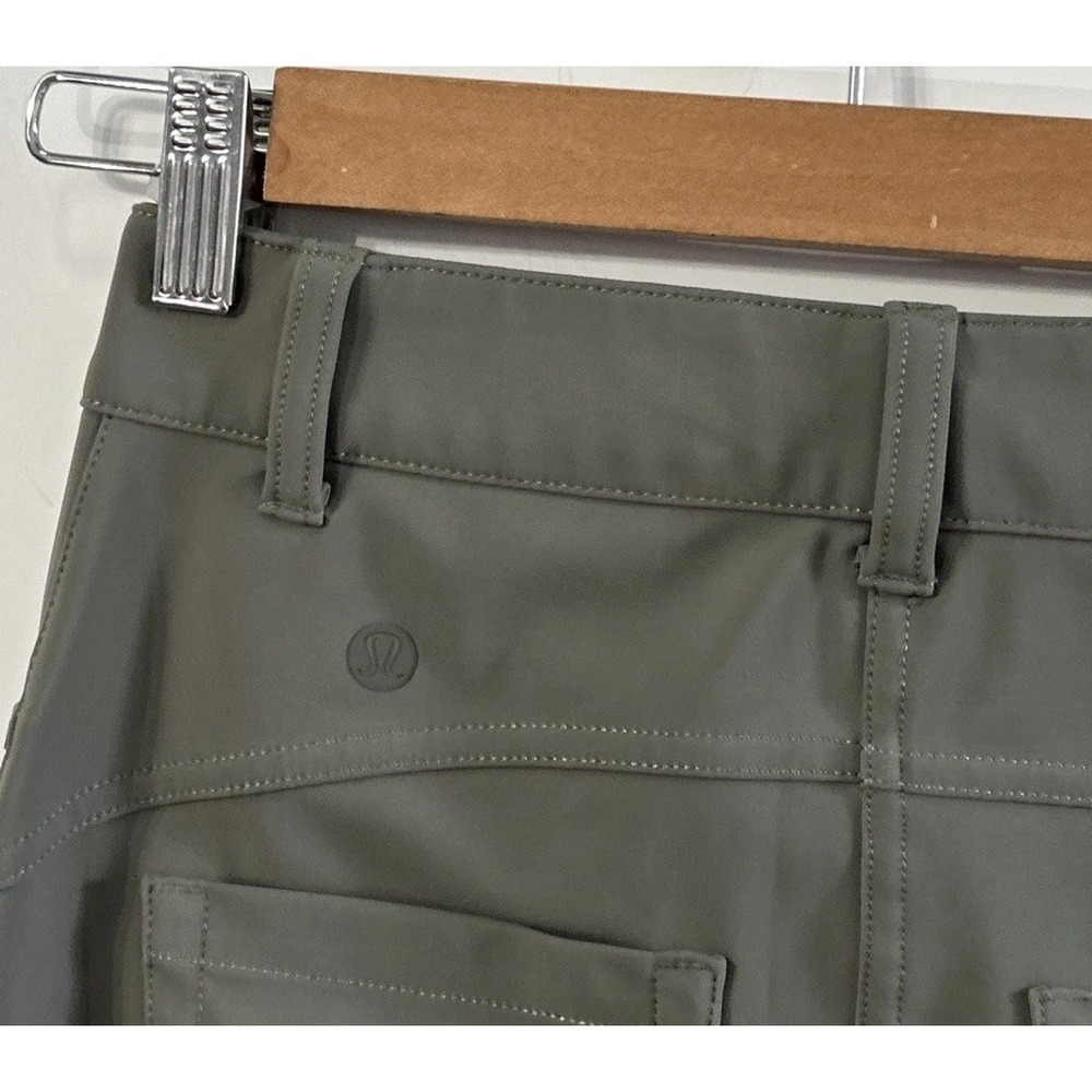 Women's Lululemon City Sleek 5 Pocket 7/8 Pant LW5EJ8S Sz 24 Olive - Picture 3 of 10